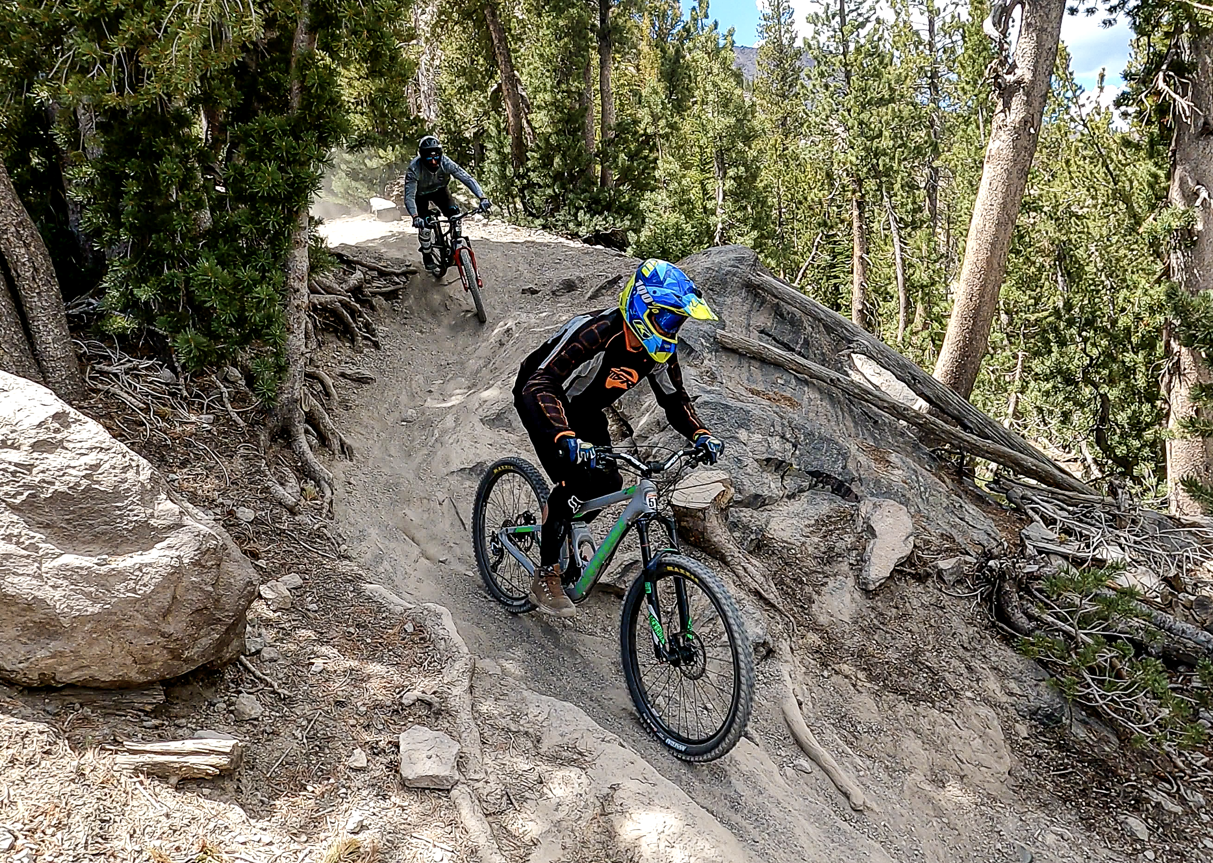 Velocity Downhill Trail in the Mammoth Mountain Bike Park