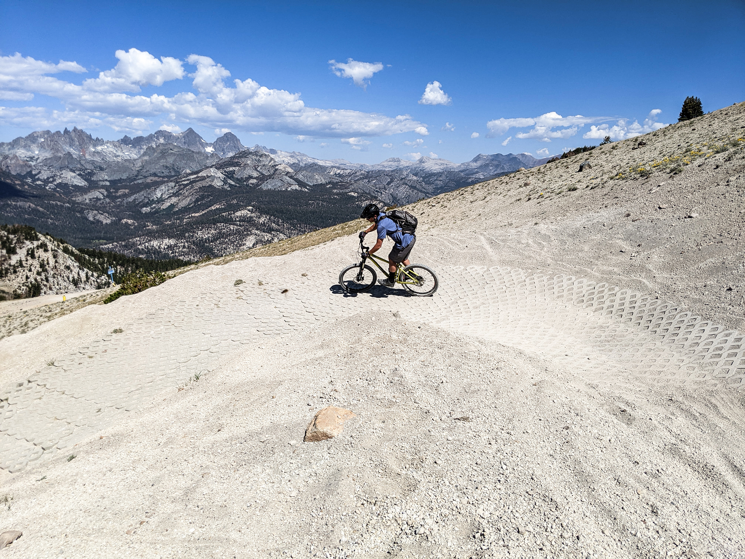Paver Turn - Off the Top at the Mammoth Mountain Bike Park