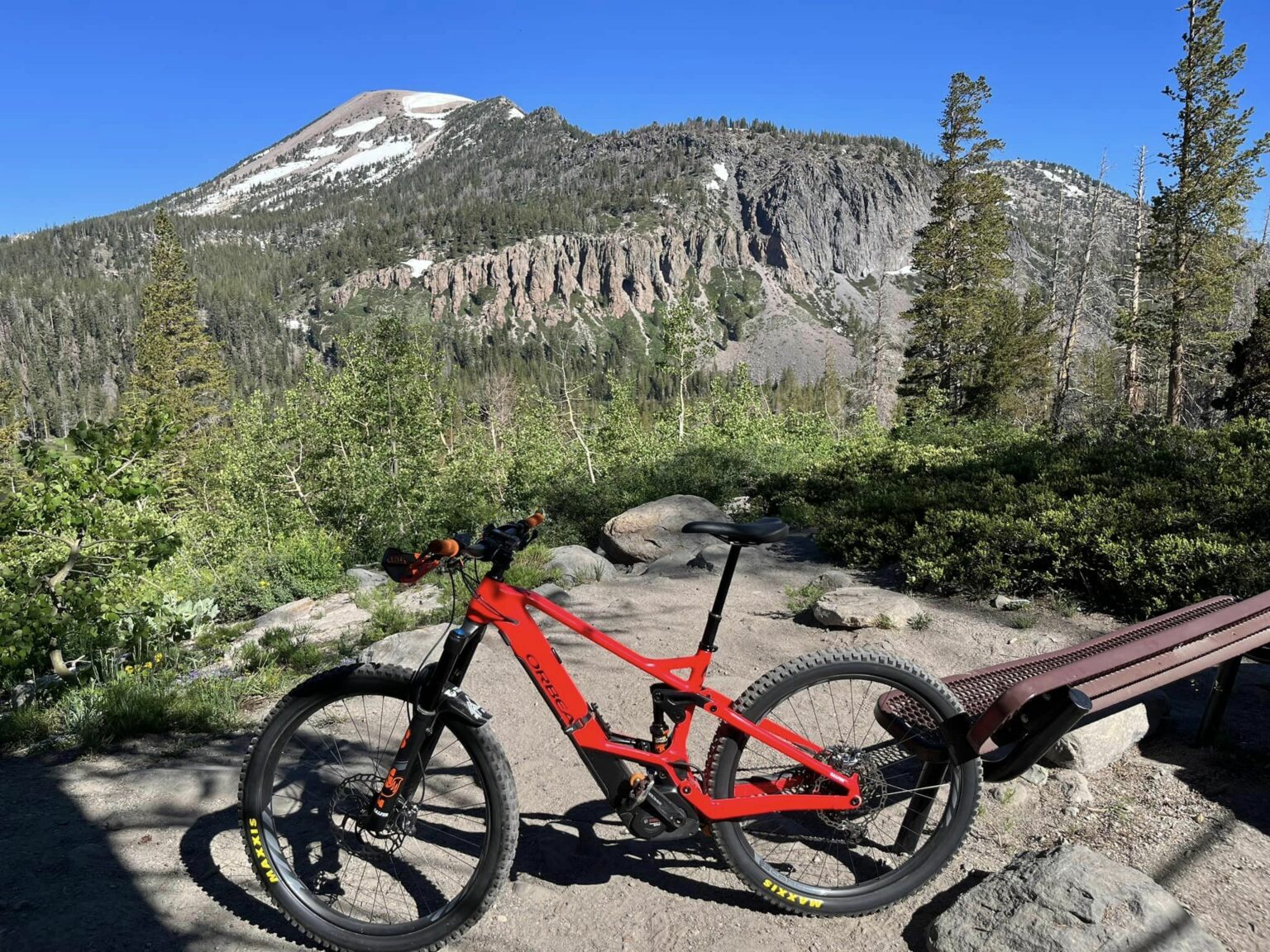 Mammoth Lakes Basin Bike Path View Point - Photo from Harley